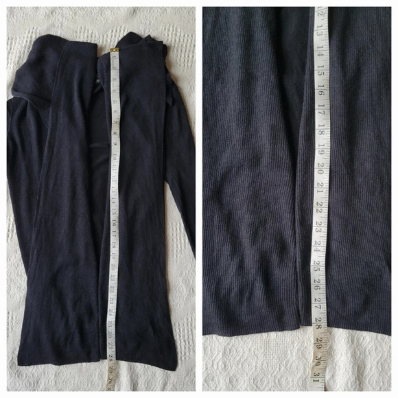 Aritzia Talula Babaton Open Drape Lagenlook Cardigan Silk Blend Basic - Picture 8 of 10